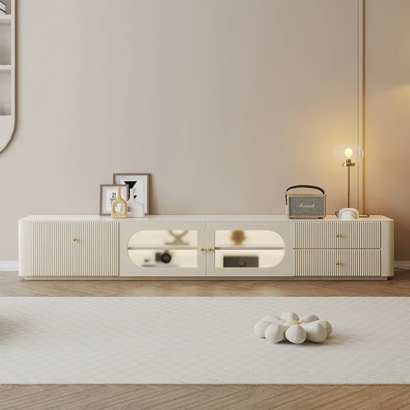 Modern Wooden TV Stand Cabinet – Unique Luxury Storage Drawer for Living Room