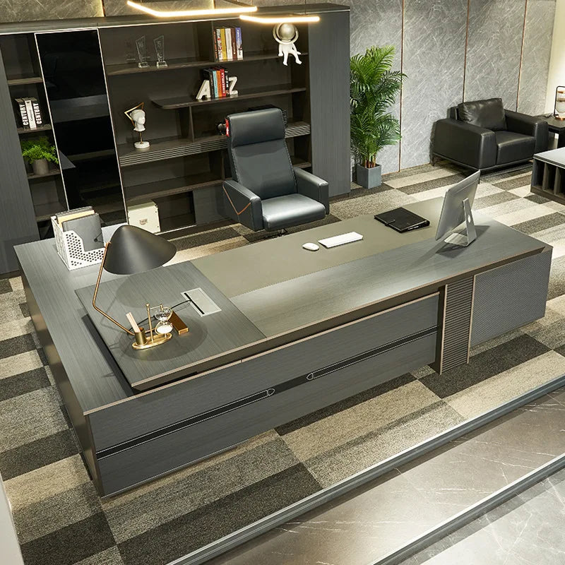 Filing Cabinet Modern Simple Light Luxury Bookcase Floor- Mounted Locker of The President Office Furniture