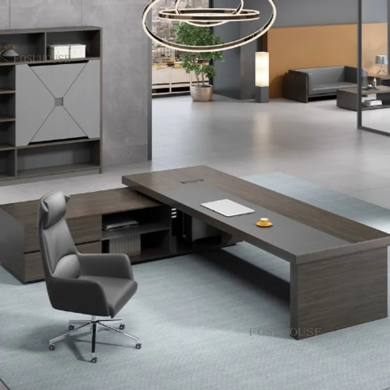 Luxury Multifunctional Office Writing Desk – Executive Table and Chair Set