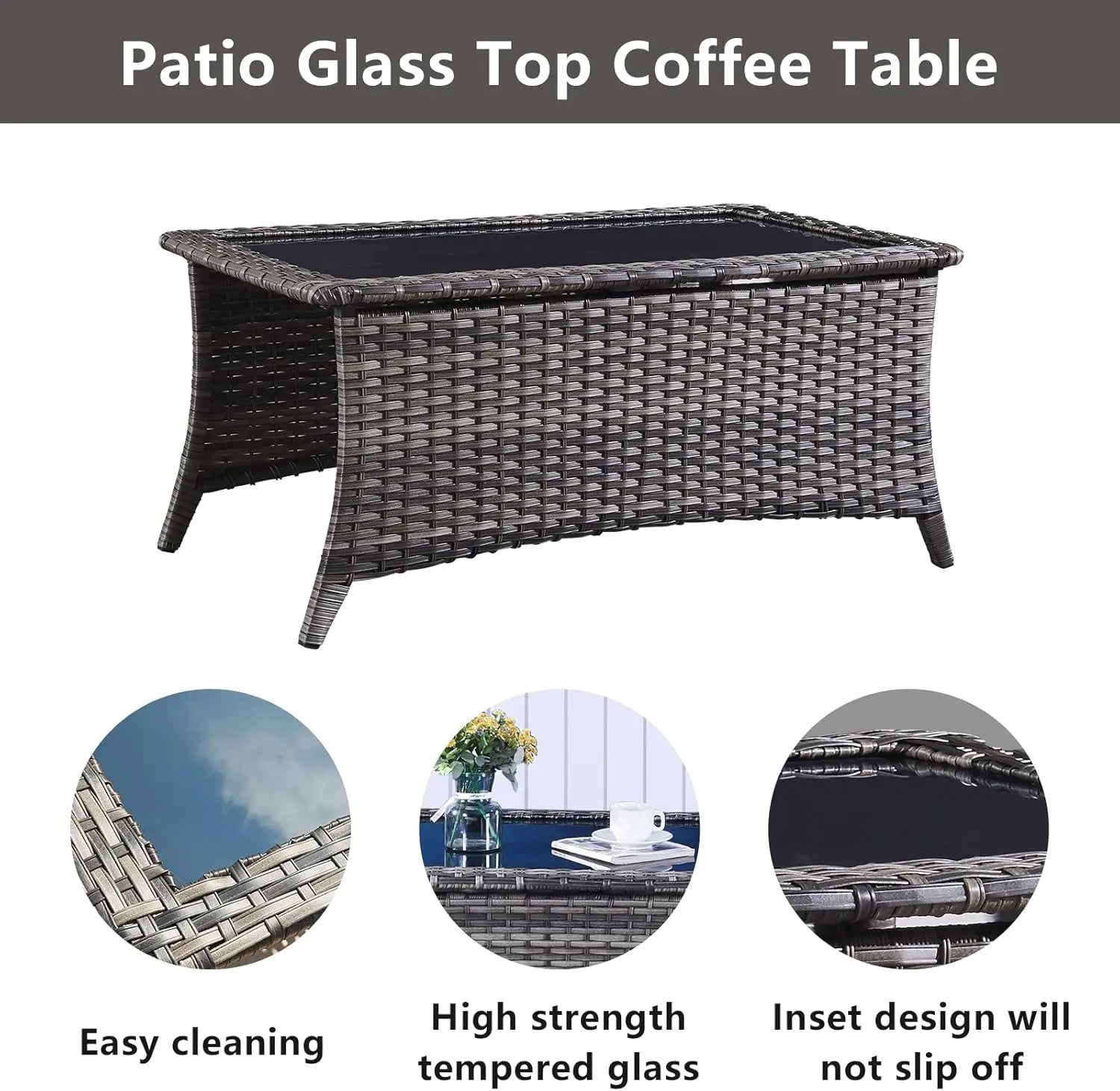 Wicker Swivel Glider Chairs with Ottomans