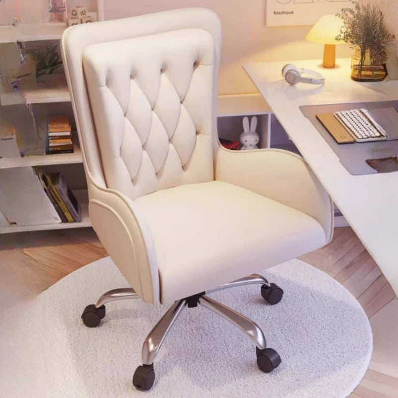 Fancy ergonomic gaming chair: rotating, with wheels