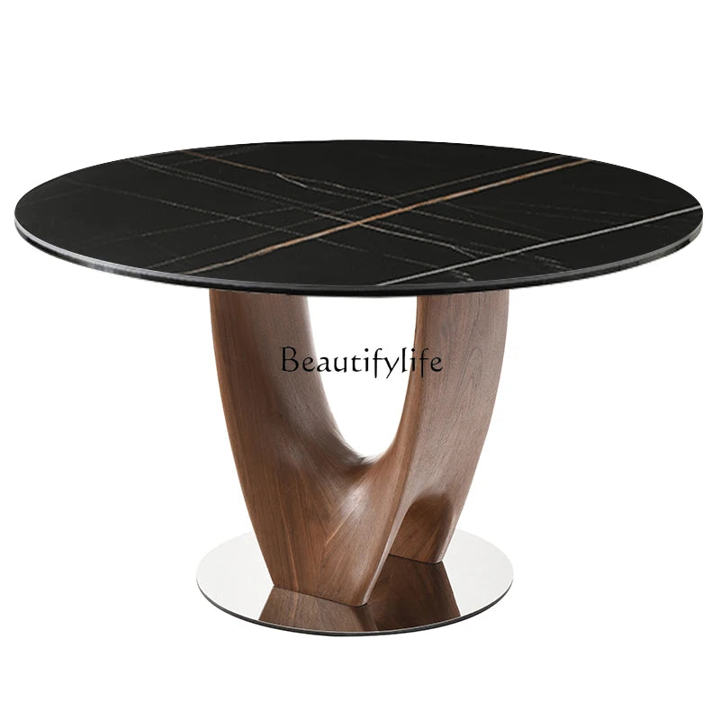 Nordic Light Luxury Round Dining Table
