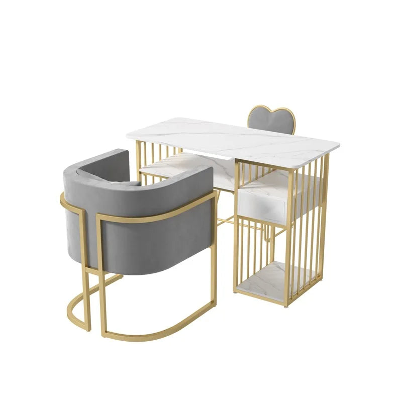 Corner Table Professional Nail Manicure Tables Arm Rest Nails Salon Furniture for Beauty Salon Portable Desk Pedicure Chairs Gel