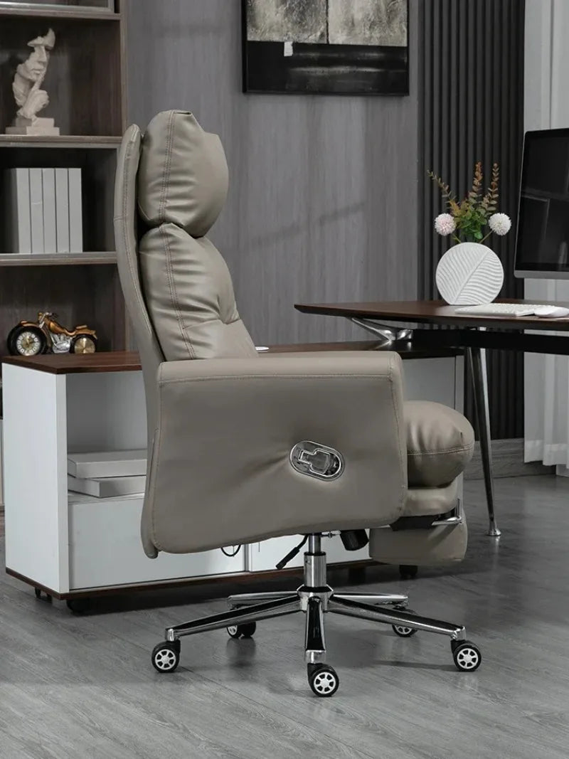 Luxurious Leather Office Chair Commerce Massage Boss Executive Gaming Chair Home Bedroom Sillas De Oficina Office Furniture Girl