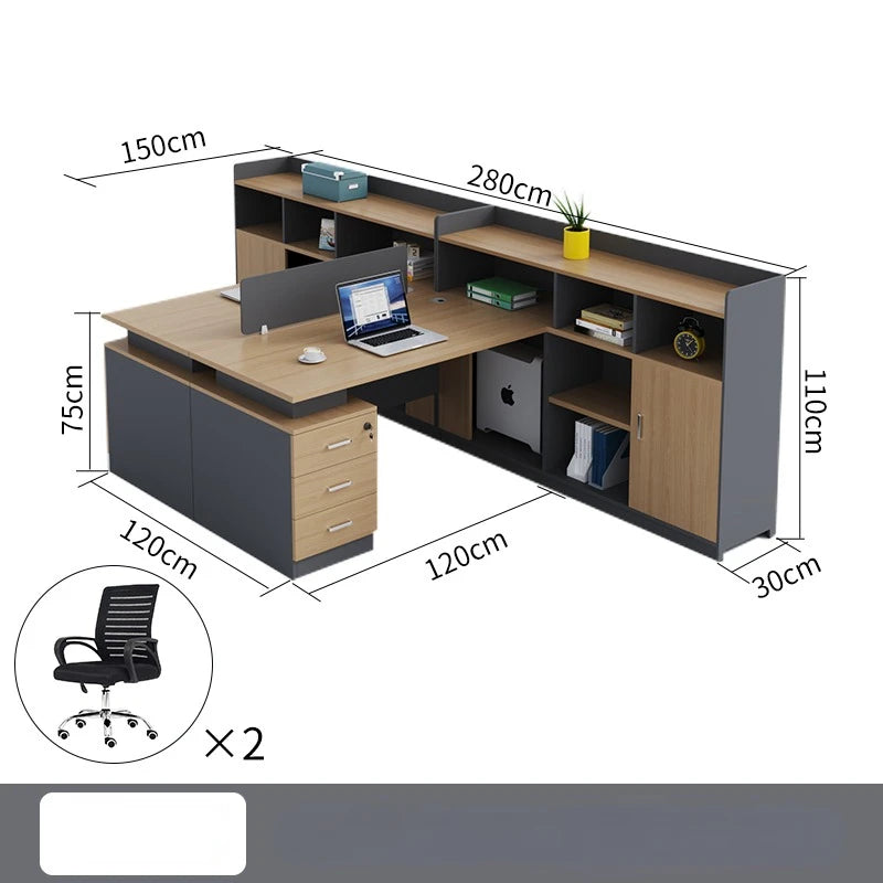 Minimalist Workstation Desks Combination Employee Finance Staff Tables Computer Luxurious Mesa De Escritorio Home Furniture