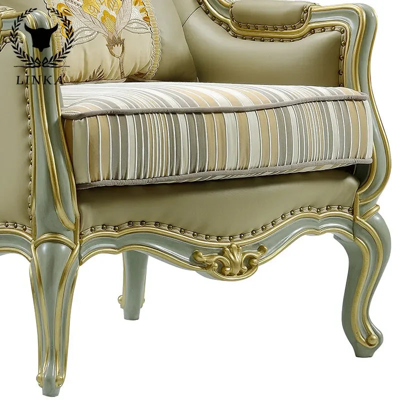 European Leisure Leather Table and Chair Set