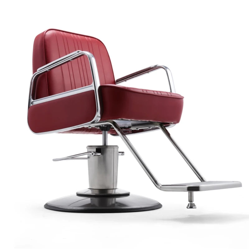 Luxury Rotating Chair for Barber Shop & Beauty Salon – Professional Hairdresser Armchair with Wheels.