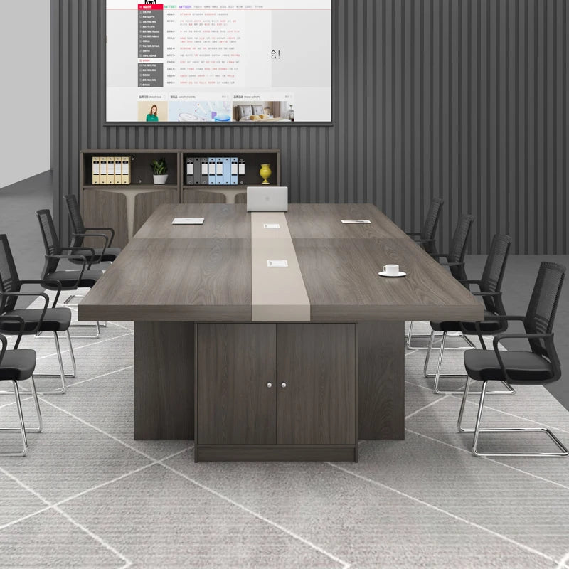 Conference table long table simple modern room rectangular strip desk negotiation combination