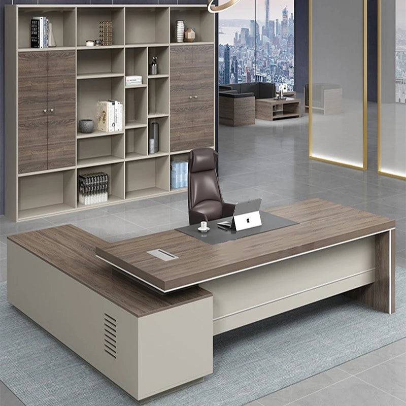 Multifunctional L-Shaped Office Desk