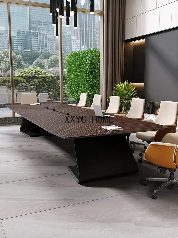 Modern Long Conference Table, Simple Design for Large Training or Conference Rooms