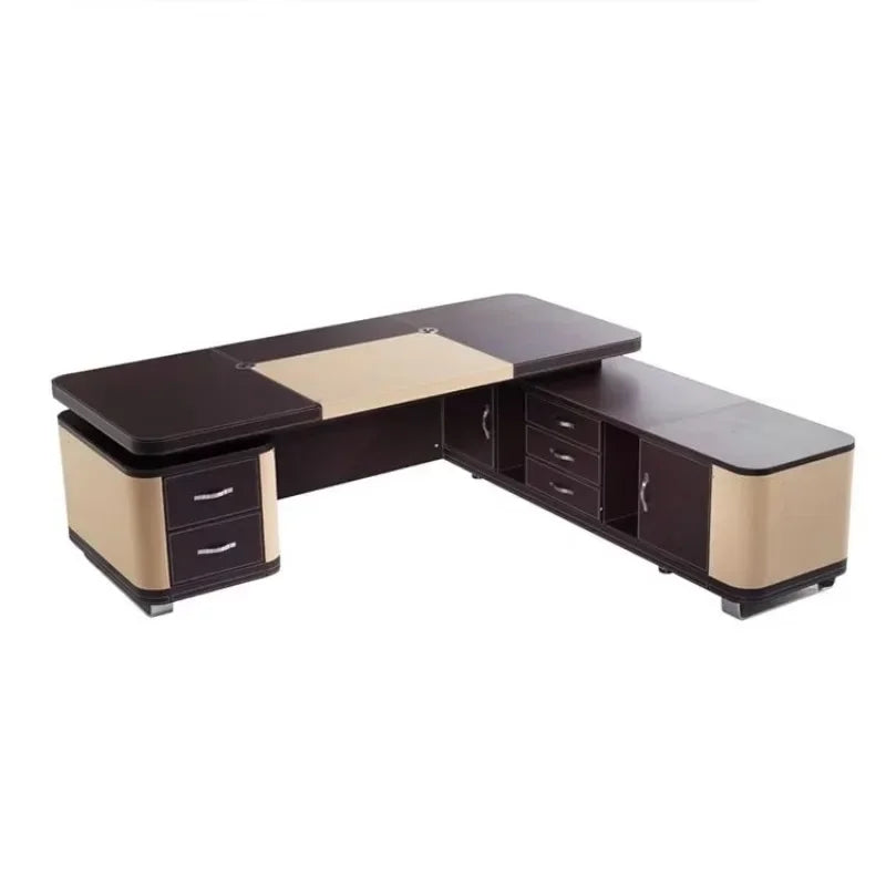 Yousheng Boss Office Desk Luxury CEO Desk Office Furniture for Bureau Directeur Desk Set Office