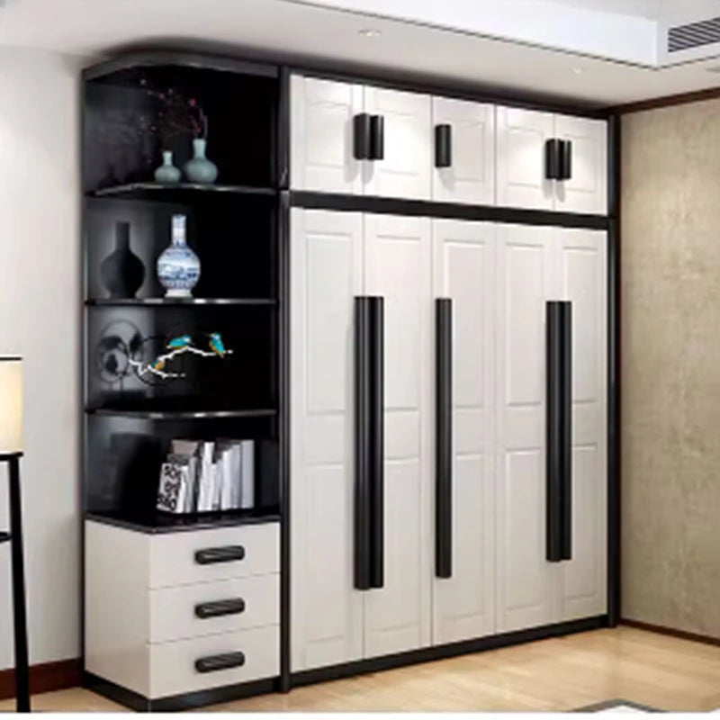 Nordic Luxury Wardrobe – Large Bedroom Closet with Doors, Storage Cabinet