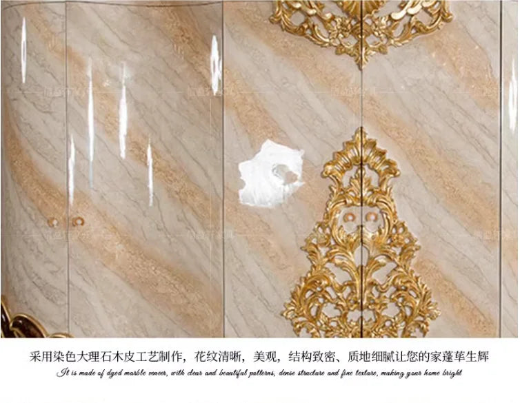 European-Style Solid Wood Wardrobe – Carved Luxury, French Palace Design, Fully Customizable