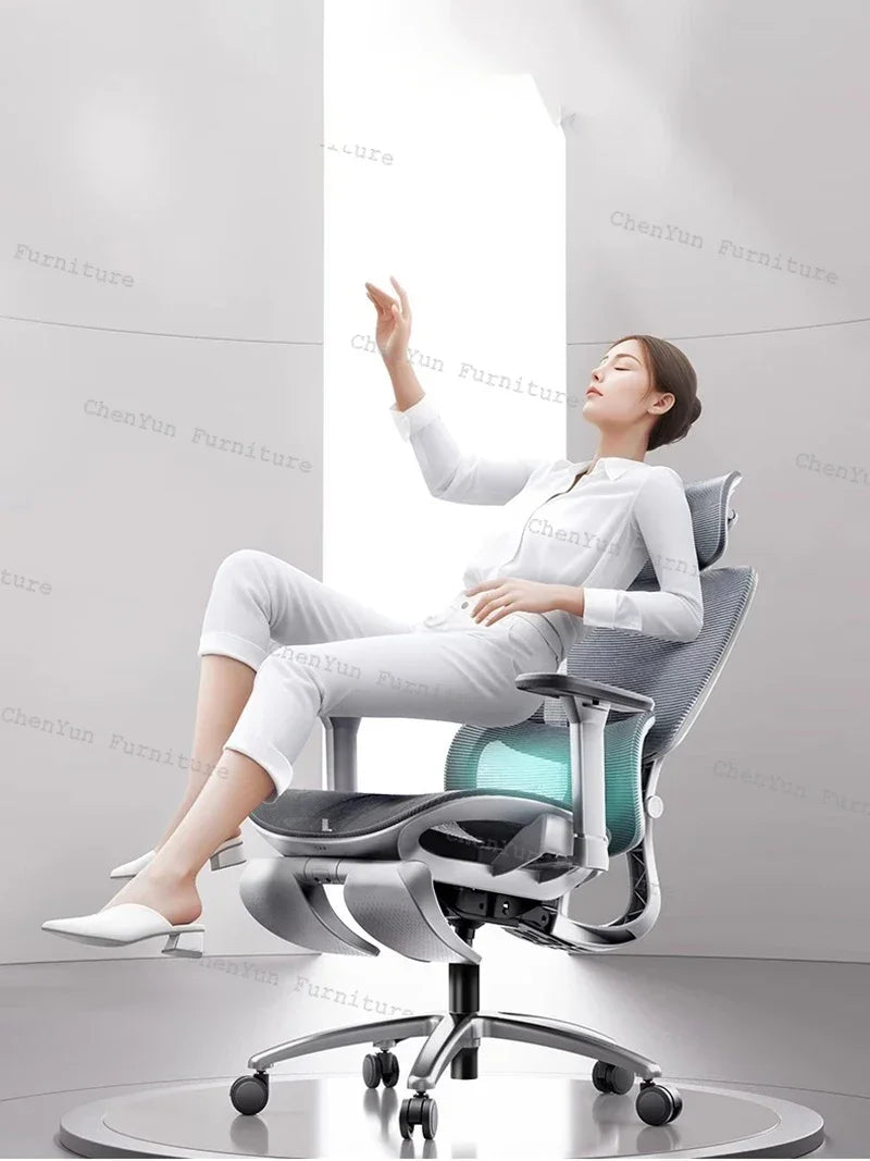 Ergonomic Swivel Recliner Office Chair, Gaming Chair with Handrails