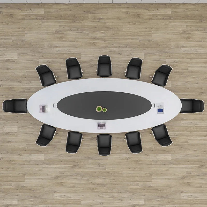 Stylish minimalist modern negotiation table with matching chair combinations