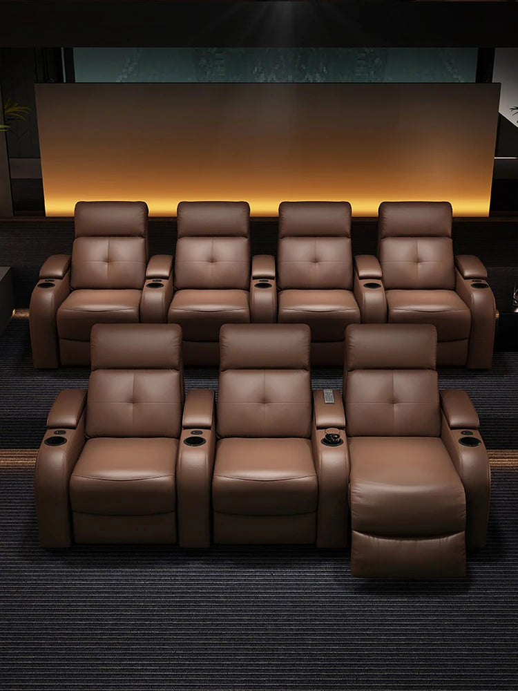 Private home theater house basement electric multifunctional film and television hall audio studio viewing sofa