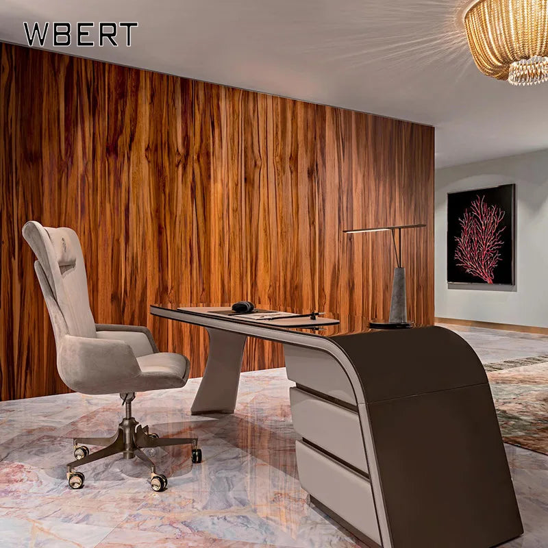 WBERT Italian Luxury Home Computer Desk Senior Boss Writing Desk Designed Italian Designer Living Room Hotel Apartment Dressing