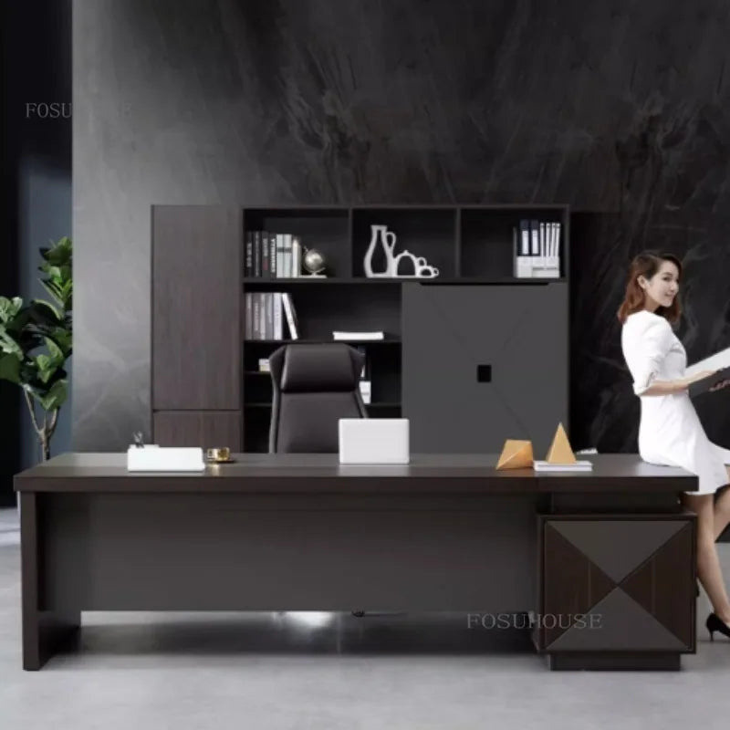 Luxury Multifunctional Office Writing Desk – Executive Table and Chair Set