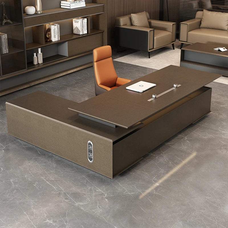 Corner Office Desk Study Accessories Executive Desk Writing Modern Workflow Desktop Workbench Tavolo Da Lavoro Home Furniture