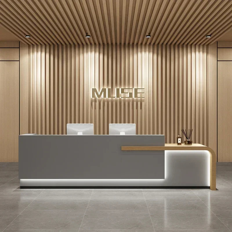 Shop Luxury Reception Desks European Mobile Service Office Cashier Table Modern Organizadores De Escritorio Luxury Furniture