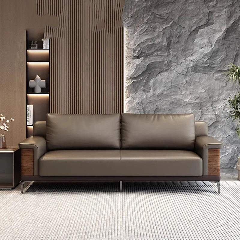 Sectional Livingroom Furniture Office American Sofa Black Couch Multifunctional Safe Leather Sofa Italiano Living Room Chairs