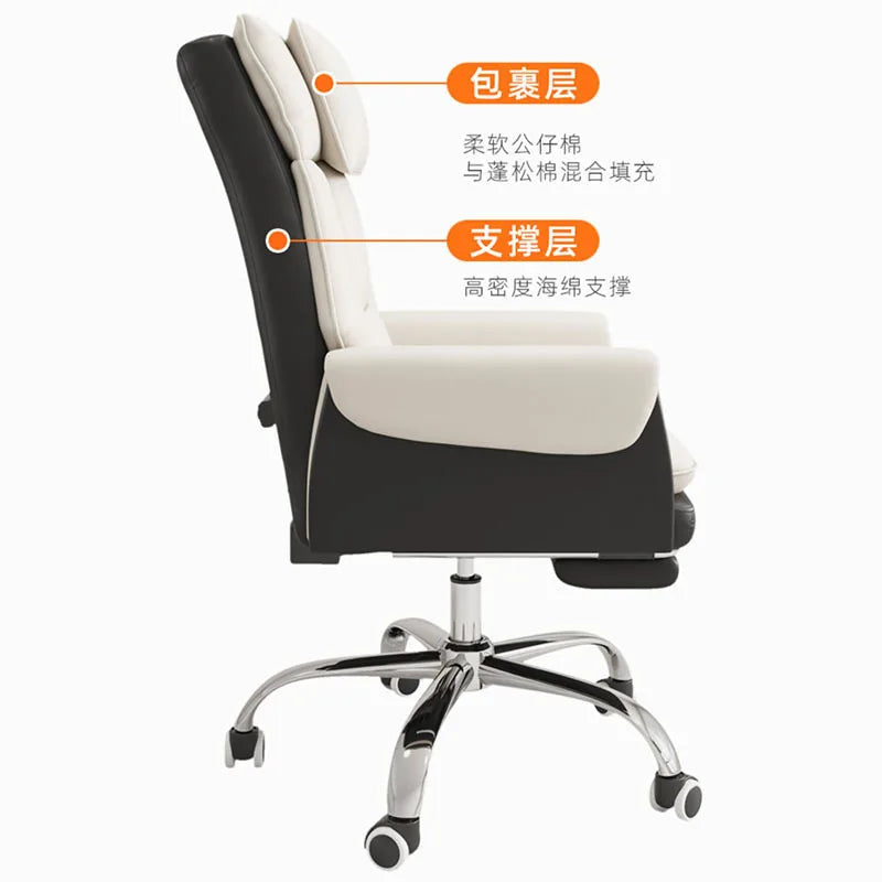 Mobiles Luxury Office Chair Computer Gaming Ergonomic Study Recliner Swivel Office Chair Vanity Silla Oficina Office Furniture