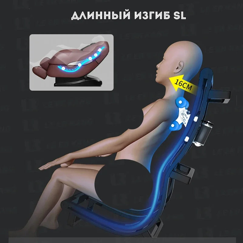 988X Home Shiatsu 4D Massage Chair – Intelligent, Heating, Zero Gravity Recliner, Full Body Space-Saving Sofa