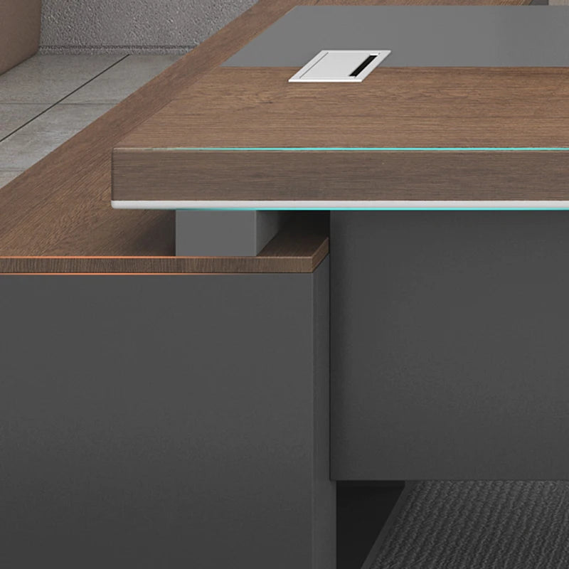 Executive office work desk. Luxury gaming and office furniture.
