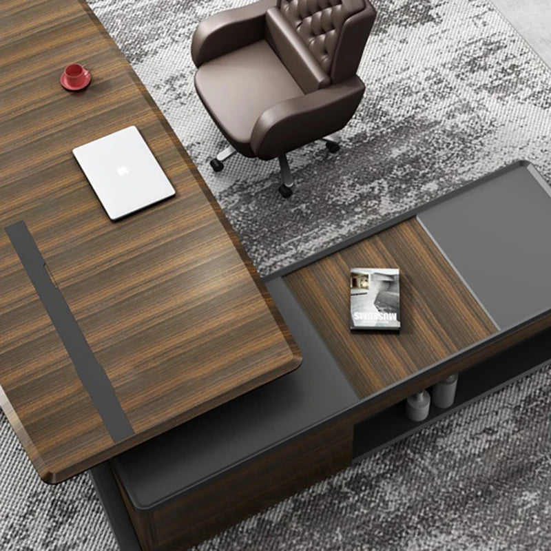 Gaming Accessories Office Desk Workflow Organizer Bureau Study Desk Drawers Desktops Monitor Tavolo Da Lavoro Office Furniture