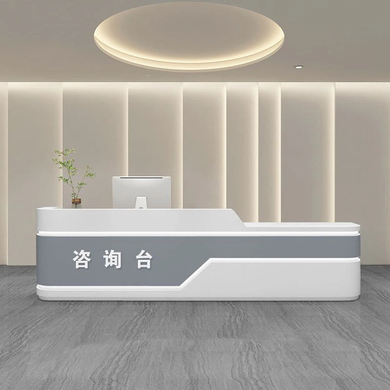 Pink Reception Counter Desk—Modern Party Tables and Vintage Furniture