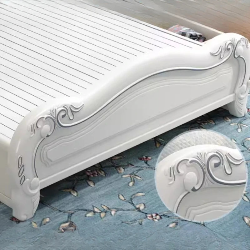 King Size Luxury Double Bed – Wooden Nordic Frame with Unique Modern Design