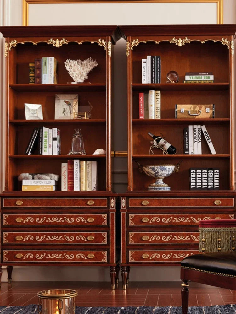 Luxury French Writing Desk & Chair Set – Solid Wood, British Alexander Style