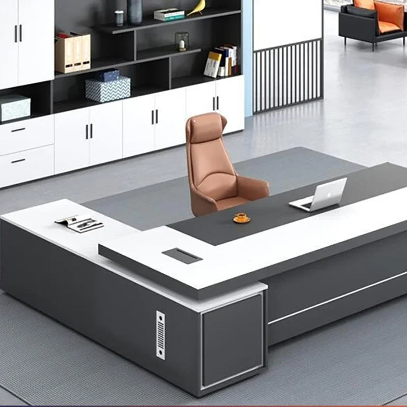 Multifunctional L-Shaped Desk for Home Office & Study