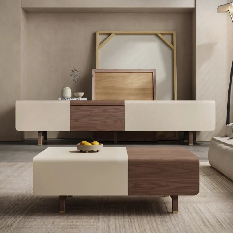 Tv Table Luxury Stand Monitor Wood Television Cabinet Unit Cradle Mueble Living Room Modern Furniture Pedestal Mesa De Home