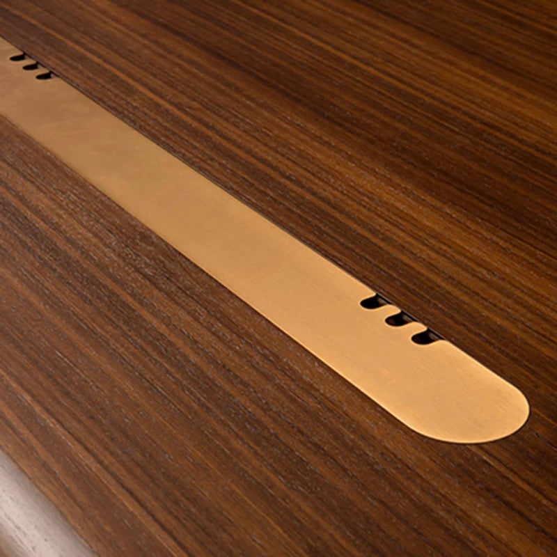 L-shaped minimalist computer desk with hutch