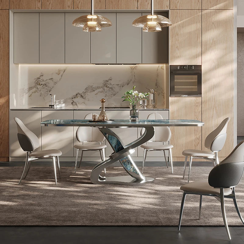 Modern Luxury Dining Table Restaurant Free Shipping Japanese Center Dining Table Hotel Lobby Restaurant Table A Manger Furniture