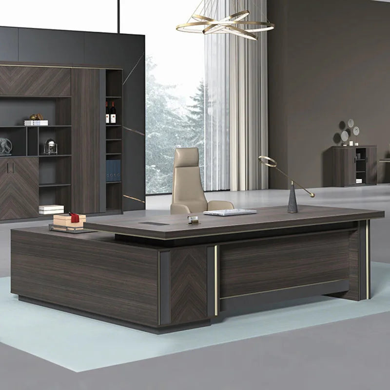 Light luxury modern office desk