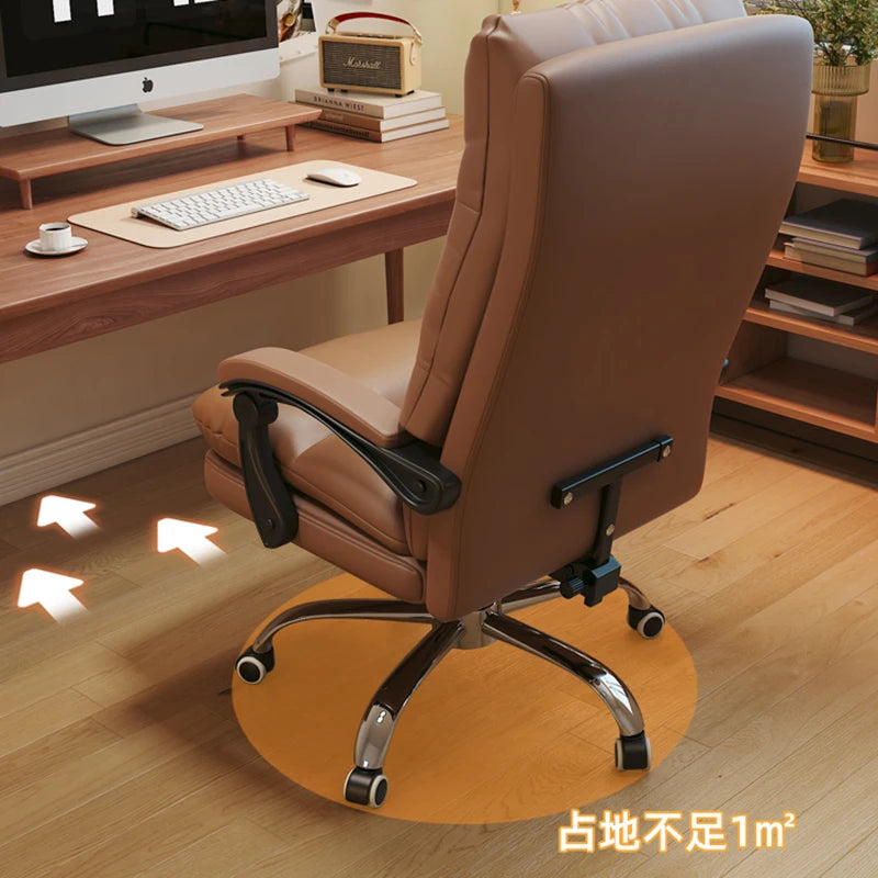 Luxurious Recliner Office Chairs Ergonomic Relaxing Swivel Boss Office Chairs Computer Adjustable Office Furniture Cadeiras LLOC