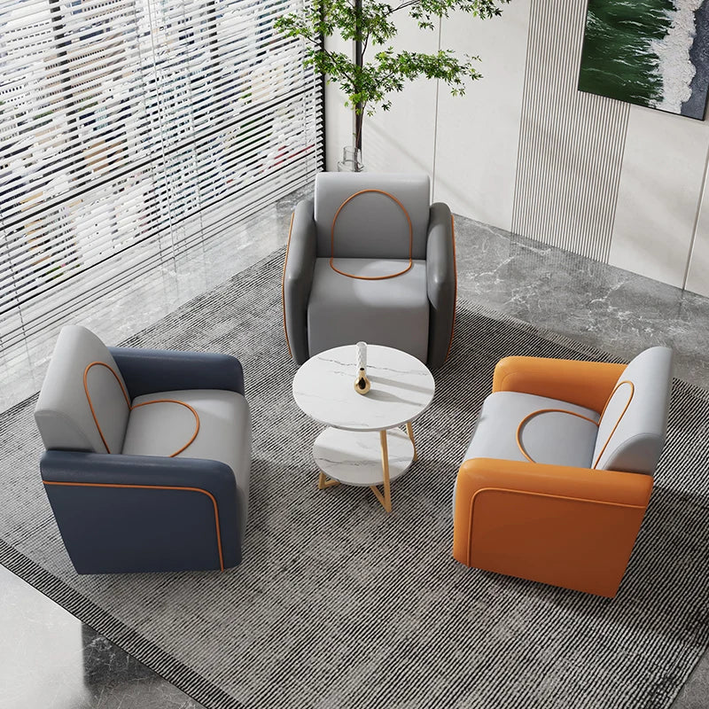 Single Bedroom and Living Room Armchair in PU Leather