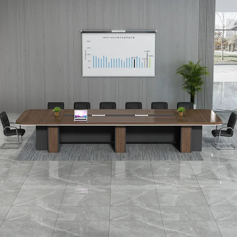 Conference Table Meeting 20 Person Conference Furniture Office Table Multifunction Conference Asian Rectangle Panel Office