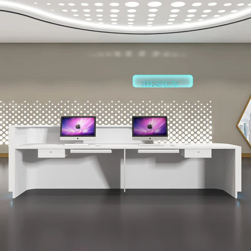 Elegant Reception Desk and Office Counter