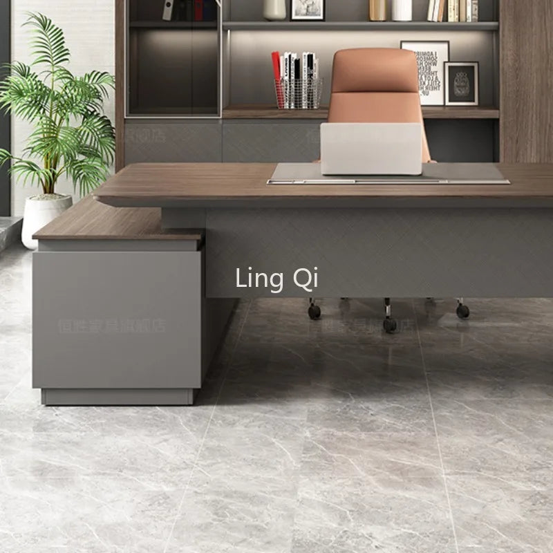 Table For Study Square Dressing Gaming Chair Office Desk Accessories Furniture L Shaped Automatic Computer Boss Tables Setup Tv