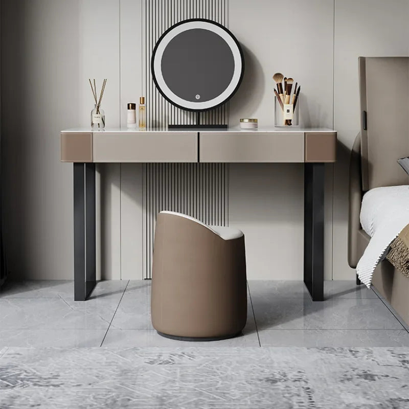 Girls’ Large Makeup Vanity – Multifunctional Nordic Dressing Table