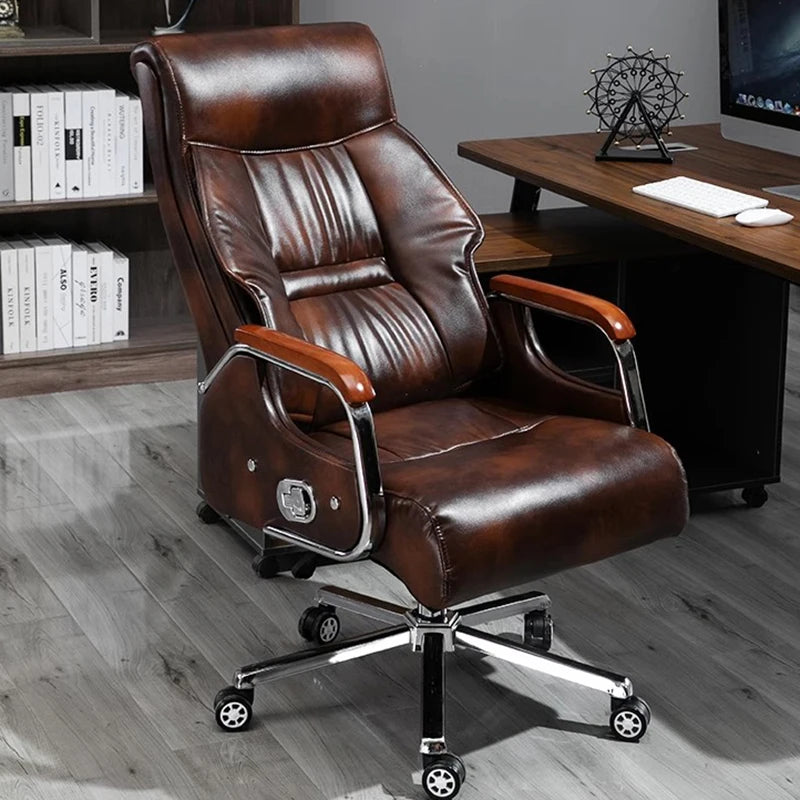 Swivel Throne Office Chair Massage Full Body Leather Comfortable Nordic Office Chair Designer Computer Muebles Trendy Furniture