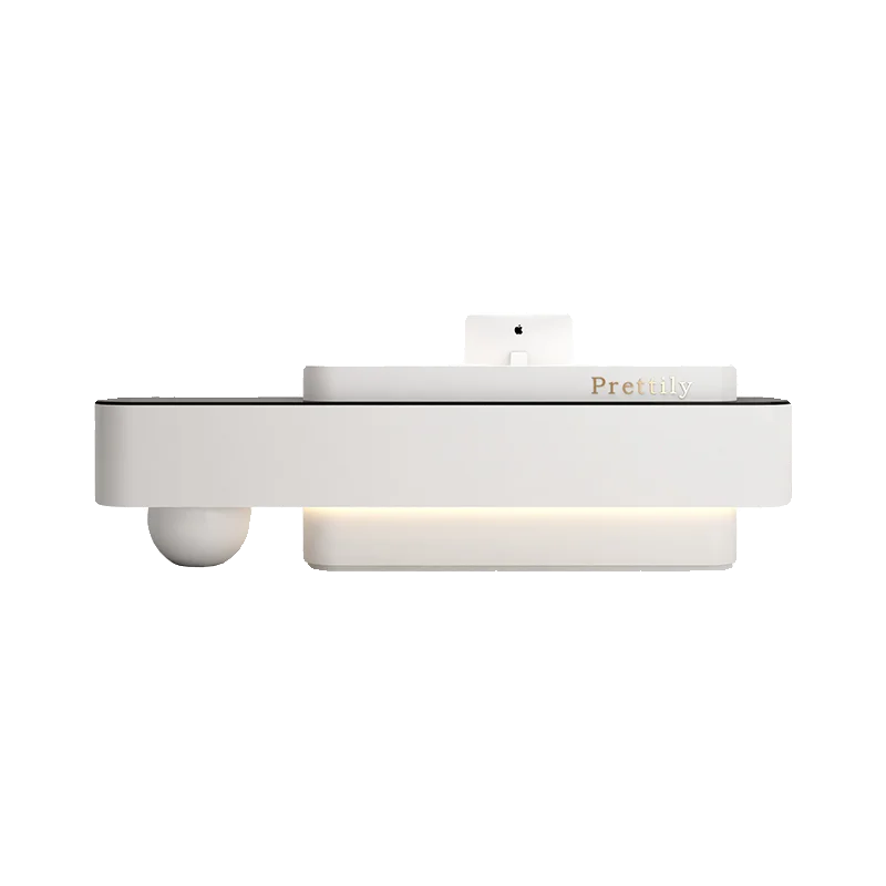 Executive Office Furniture—Professional Reception Desk and Administrator Stand