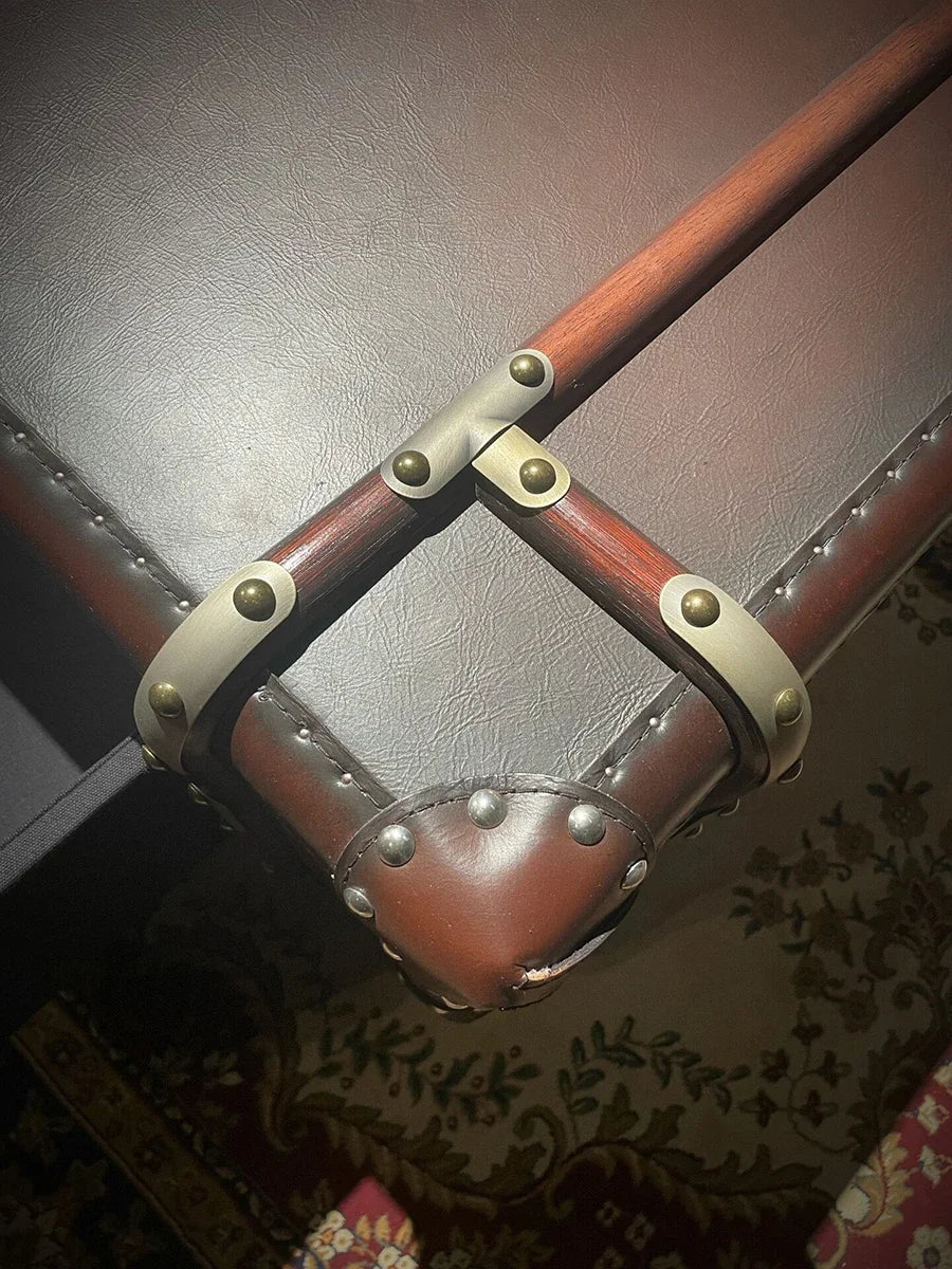 Vintage Leather Suitcase Coffee Table