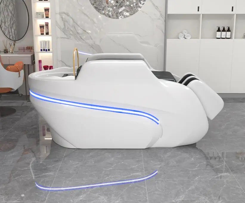 Automatic Intelligent Electric Massage Shampoo Bed – Barbershop & Hair Salon Treatment, Water Cycle Nourishing System