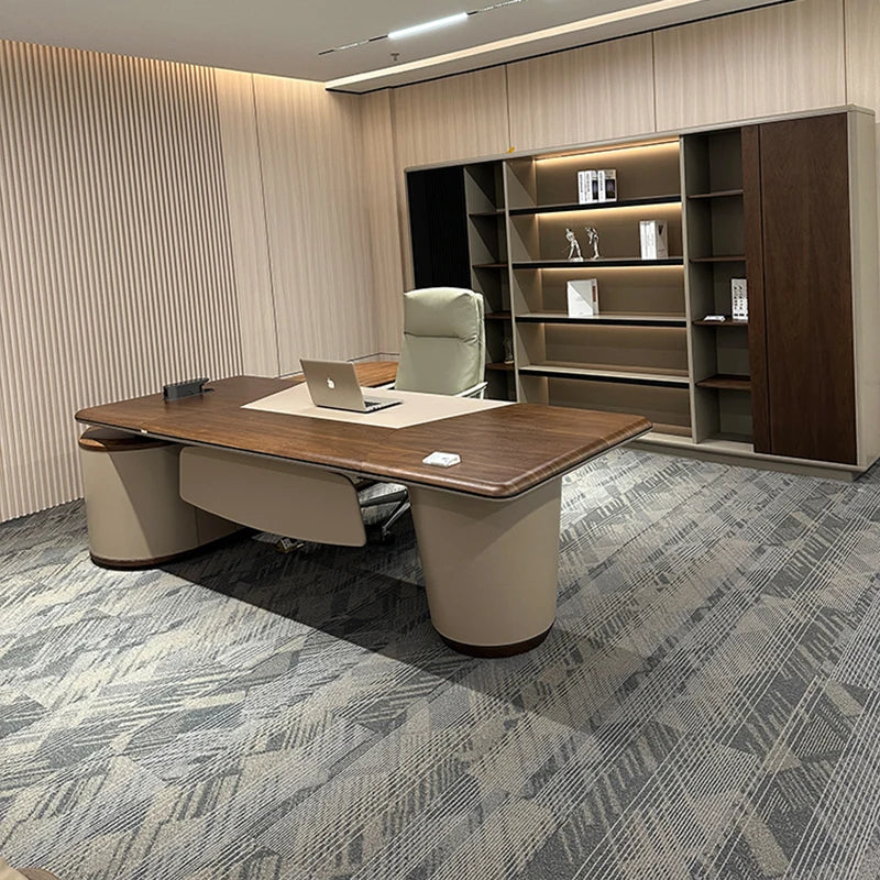 Corner Office Desk Drawers Organizer Luxury Writing Shaped Workbench Workflow Bureau Computer Tavolo Gaming Office Furniture