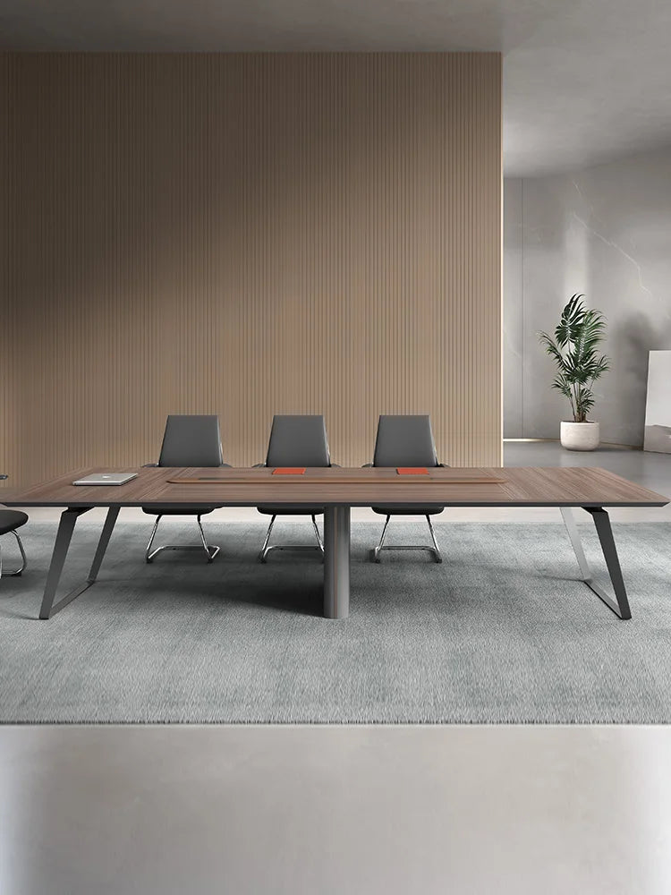 Conference table Long table Simple modern meeting room table large reception training long desk chair combination