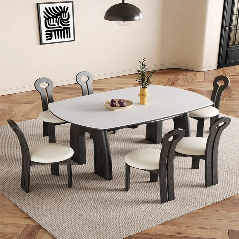 Study Table Tea Dining Room Chairs Luxury Breakfast Nook Set Modern Living Furniture Full Chair Mesa Comedor Tables Small Sets